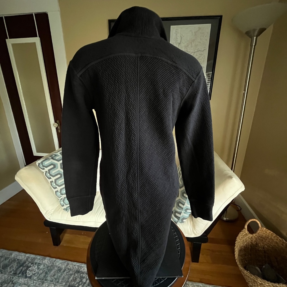 Lululemon On Repeat High-Collared Long Full-Zip Jacket Black - Picture 3 of 8
